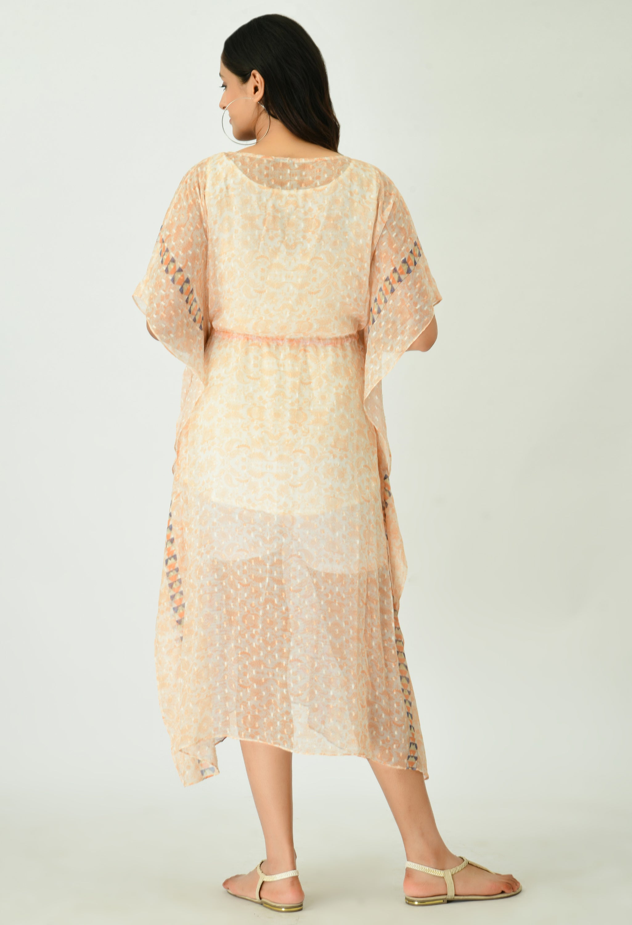 Gul Chiffon Kaftan | Chiffon Kaftan Dress for Women